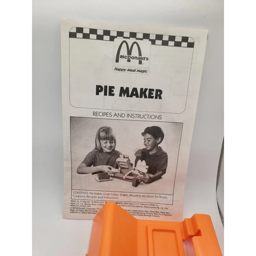 McDonald's Happy Meal Magic Pie Maker by Mattel With Box Vintage 90s 1990s Vtg